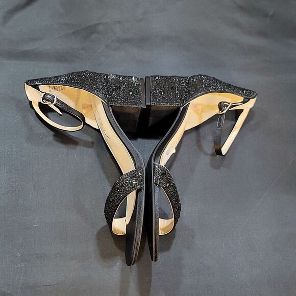 BRAND NEW SB-HANNA BY BETSEY JOHNSON MARI RHINESTONE BLOCK HEEL DRESS SA… - Picture 11 of 16